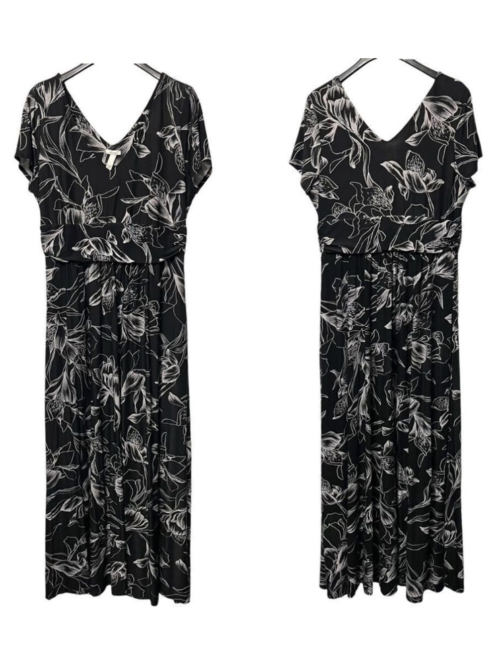 SOMA Soft Jersey Floral Maxi Dress L